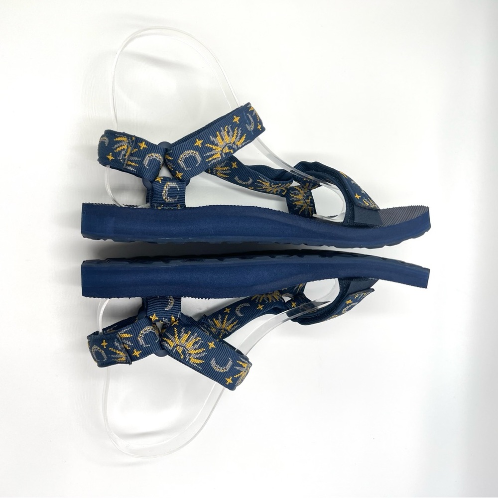 Teva Womens Original Universal Star Moon Navy Blue Sandals Shoes Size 7 NEW - Picture 9 of 13